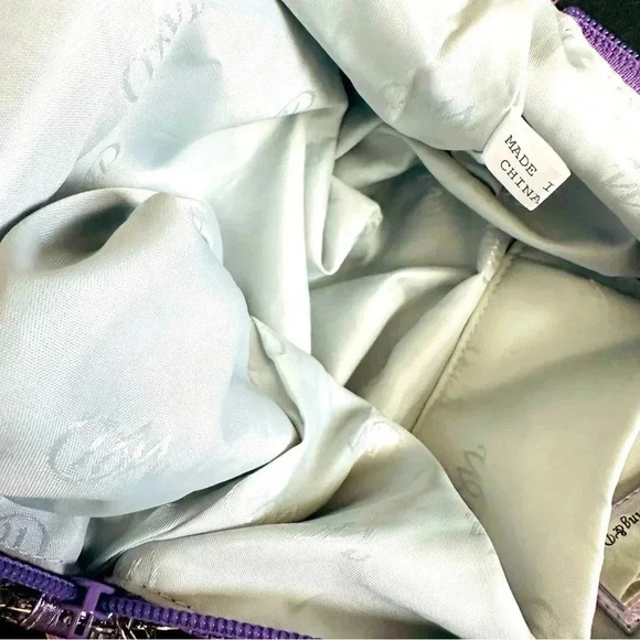 NWOT Rare Whiting & Davis Swirl Large Mesh Hobo Bag - Picture 10 of 11